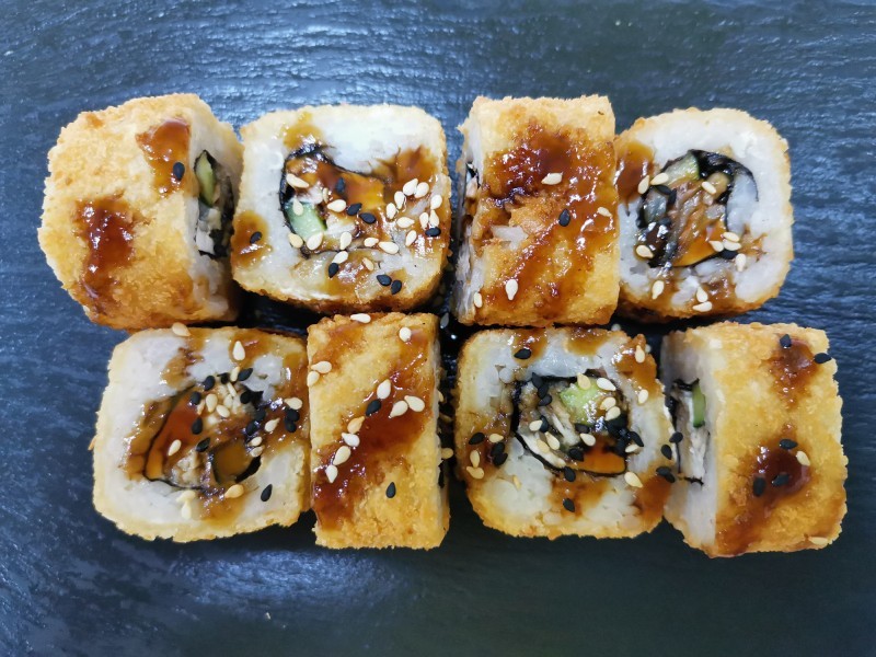 Унаги в темпуре